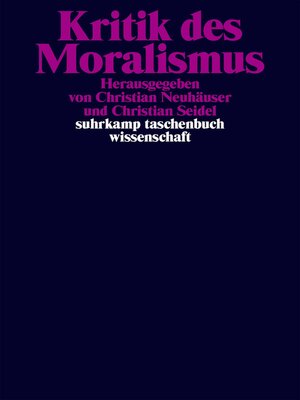 cover image of Kritik des Moralismus